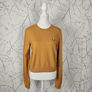 Sunday Best Mustard Yellow Banana Patch Boxy Fit Sweater